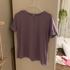 purple t-shirt